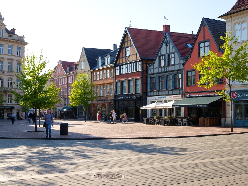 Ilustracja przedstawiająca mapę Wejherowa z ikonami pogody i wiadomości, symbolizująca aktualności i pogodę 7 kwietnia